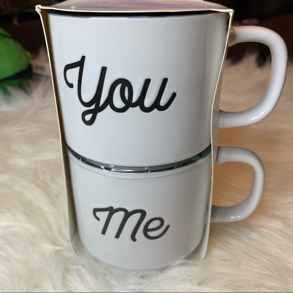 You and Me Couple Cups Porcelain